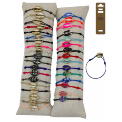 D-740 - Lot de 50 Bracelets Cauri Peints